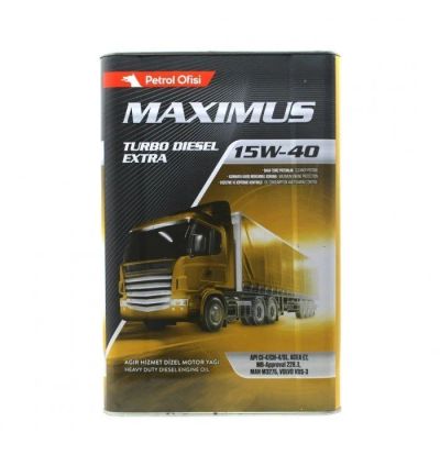 Petrol Ofisi Maximus Turbo Dizel Extra 15W-40  18 Litre (16kg) Teneke